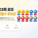 1223회 로또번호 분석 2회 이월수 후보군 분석